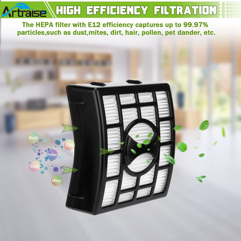 Artraise Duo Clean Filter Replacement for Shark Rotator Powered Lift-Away Speed DuoClean Vacuum NV680 NV681 NV682 NV683 NV800 NV800W NV801 NV803 UV810 Replaces Part # XHF680 & XFF680 - Image 4